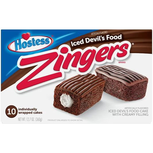 Hostess Zingers Iced Devil's Food (10 Pack) 360g