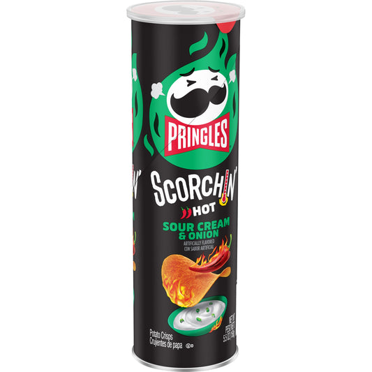 Pringles Scorchin' Sour Cream & Onion 166g - SugarMomi