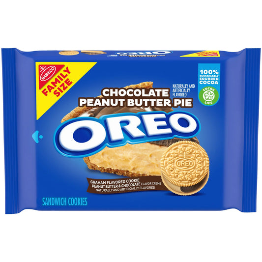OREO Chocolate Peanut Butter Pie Cookies Family Size 481g