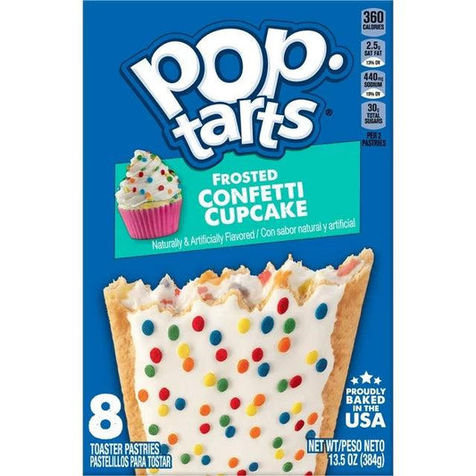 Pop Tarts Frosted Confetti Cupcake 384g (8 pack) - SugarMomi